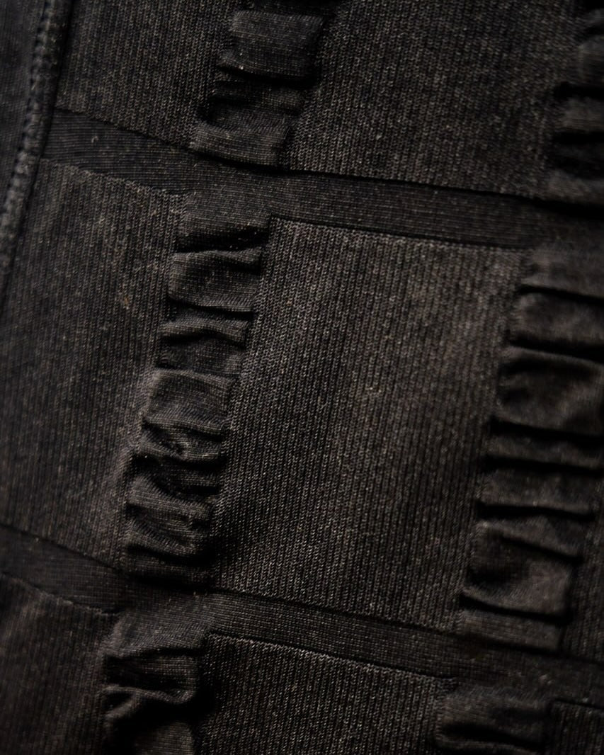 Foundation Singlet fabric and tension-panel construction macro